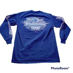 Milwaukee Mens M 105 Biker T-Shirt Years 1903-2008 Long Sleeve Black Crew Neck